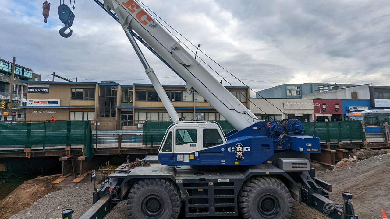 rough terrain crane Prince George