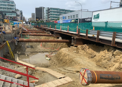 Broadway Subway Station Temporary Traffic Decks