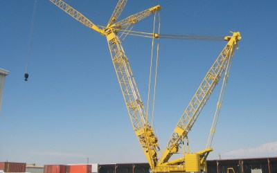 New addition, the Kobelco SL6000 600T Crawler Crane!